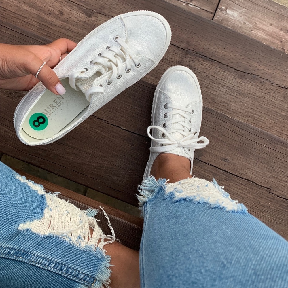Ralph Lauren white sneakers